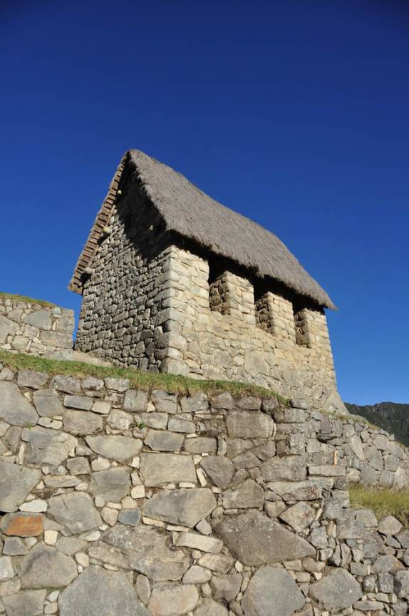 Céu azul em Machu Picchu, no Peru